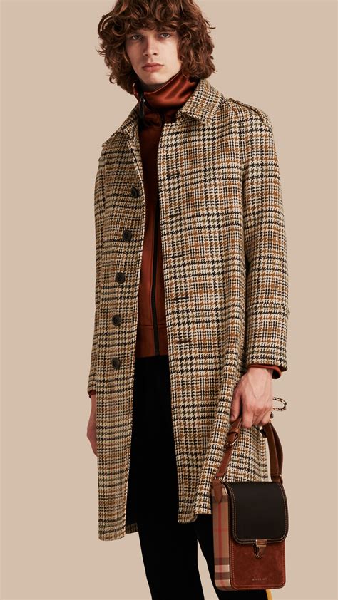 burberry single-breasted wool tweed trench coat|authentic burberry trench coat.